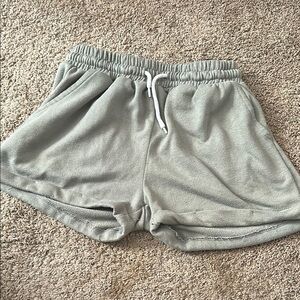 Cozy Gray Fleece Shorts